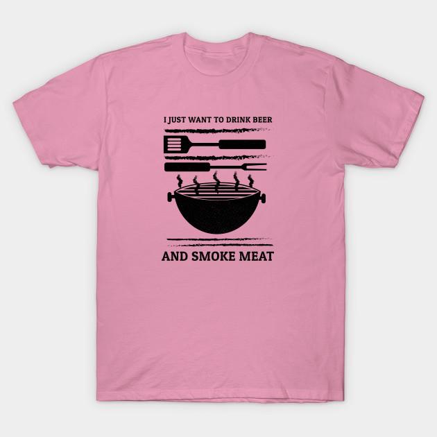 Футболка женская Я просто хочу пить пиво и курить мясо Harajuku принт Kawaii футболка летняя с коротким рукавом женская футболка топ футболка