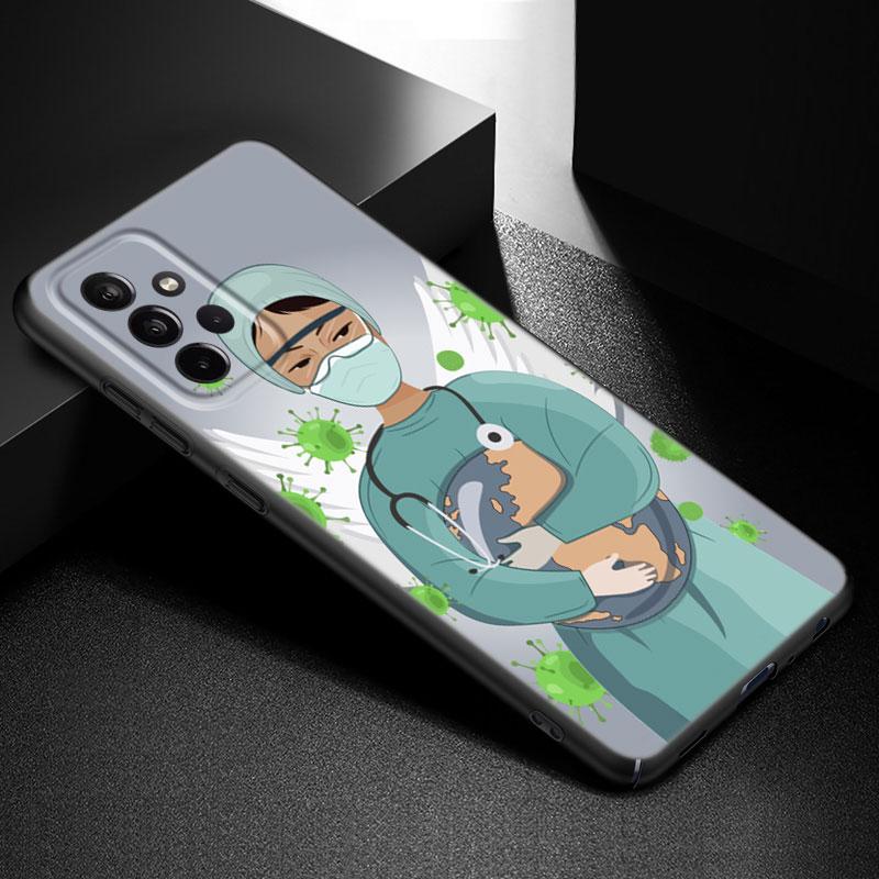 Чехол «Доктор Медсестра Корона Король Королева» для Samsung Galaxy A21 A30 A50 A52 S A13 A22 A32 A33 A53 A73 5G A11 A12 A31 A51 A70 A71 A72