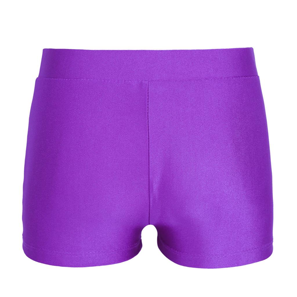 Kids Girls Elastic Waist Shorts Child Dance Sports Gymnastic Workout Bottoms Shorts