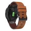 For Garmin Fenix 6/Amazfit Falcon Leather Smart Watch Band Pin Buckle Wrist Strap Replacement