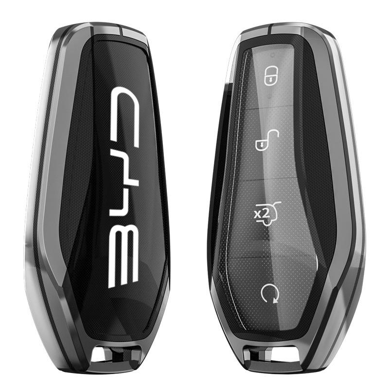 Чехол для ключей BYD: Совместим с Song Pro Plus, Yuan DMI, Dolphin, Han, Tang, Qin, Seal и Destroyer 05 Защитный чехол.