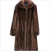 Ladies Clothes Imitation Mink Fur Coat Ladies Collar Long Coat Ladies Winter Large Size Tops