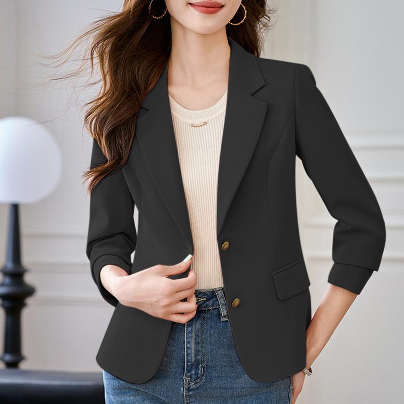 ZANZEA Женский повседневный тонкий кардиган с длинным рукавом и отложным воротником, верхняя одежда