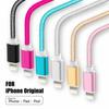 Металлический нейлоновый оплетенный USB-кабель для зарядки iPhone 14 8 7 6S Plus X XR XS 11 12 13 Pro Max iPad 9 Кабель для быстрой зарядки и передачи данных 1 м 2 м 3 м