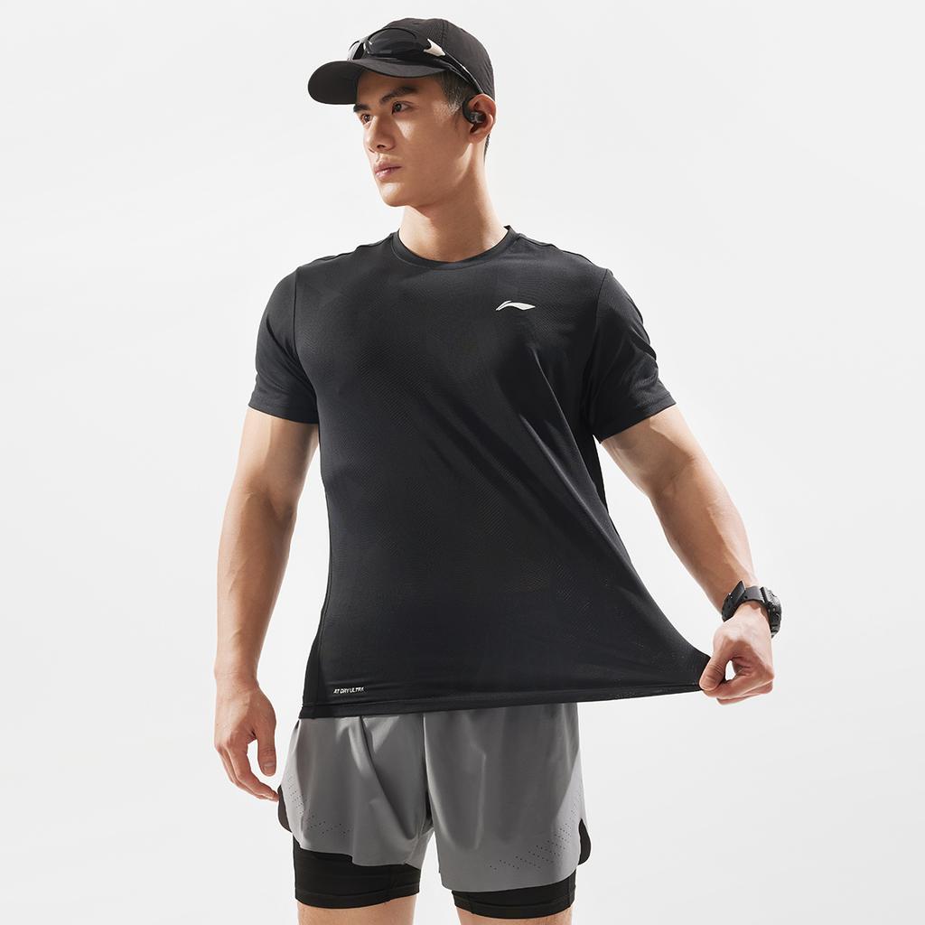 Li Ning Fitness Series T Shirt Men's Black ATSV075-1