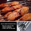IMEEA BBQ BBQ Нержавеющая Сталь Гриль Утюг Деревянный Набор из 12 Шампуров, Шампуры, Кемпинг, Сталь, Шампуры, Шампуры, На Открытом Воздухе, Ручка, 38 см,