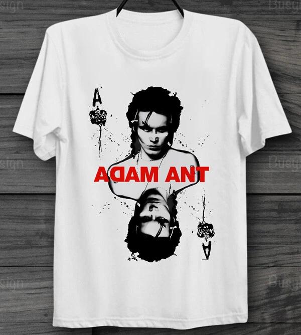Ace of Ants Adam Ants Playing Cards 100% Cotton T-shirt Mens Tees Top Poster Men's Ladies