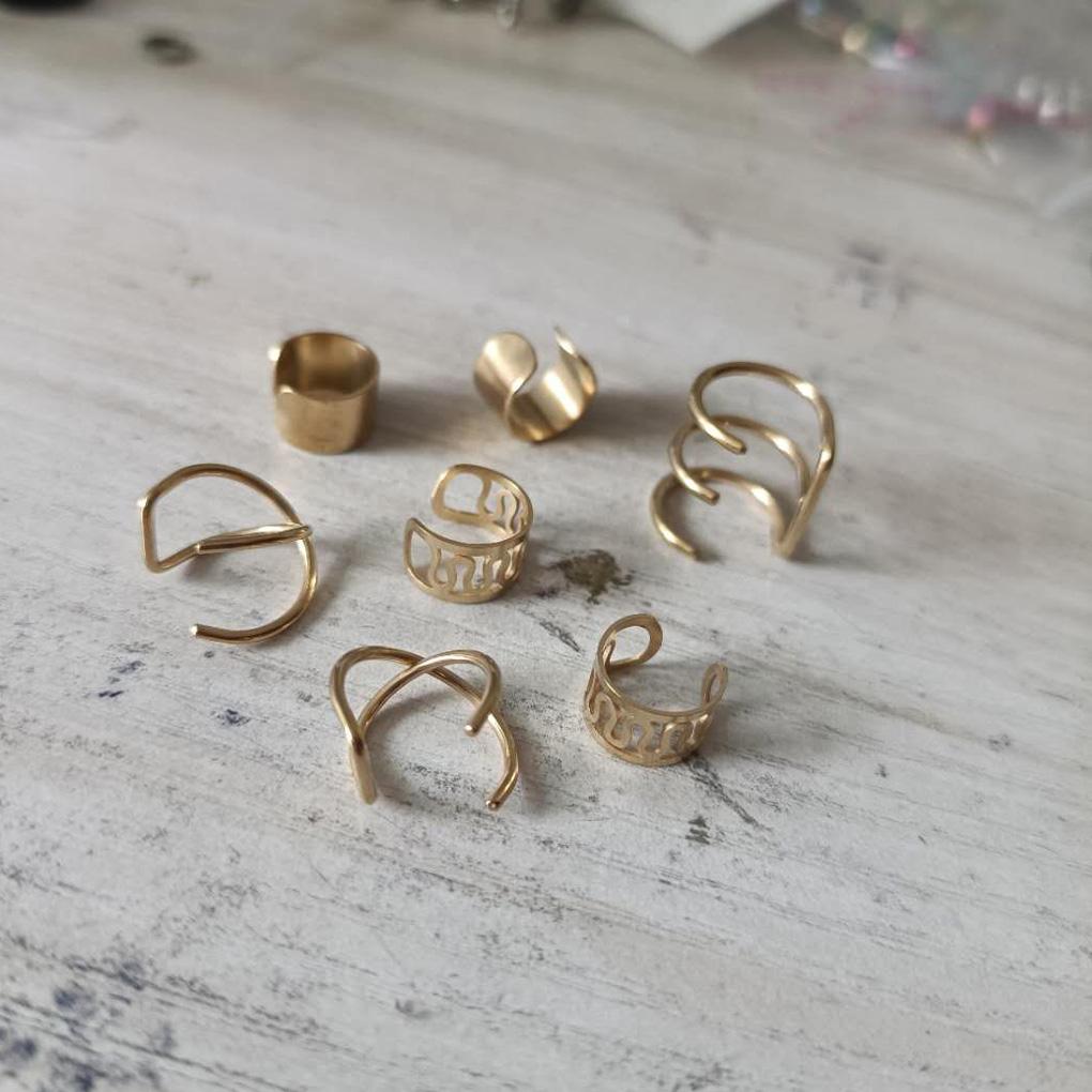 10 пар клипс для ушей из нержавеющей стали, наборы серег-капель, унисекс, клипсы из сплава без прокола