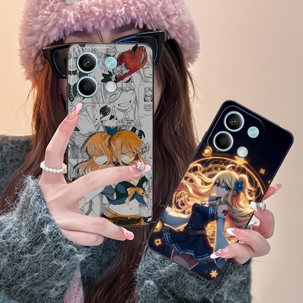 Чехол для мобильного телефона Lucy из Fairy Tail для Xiaomi Redmi 15 14 13 12 A5 3 2 1 C Plus 4G 5G Цветная печать Красивые чехлы для телефонов