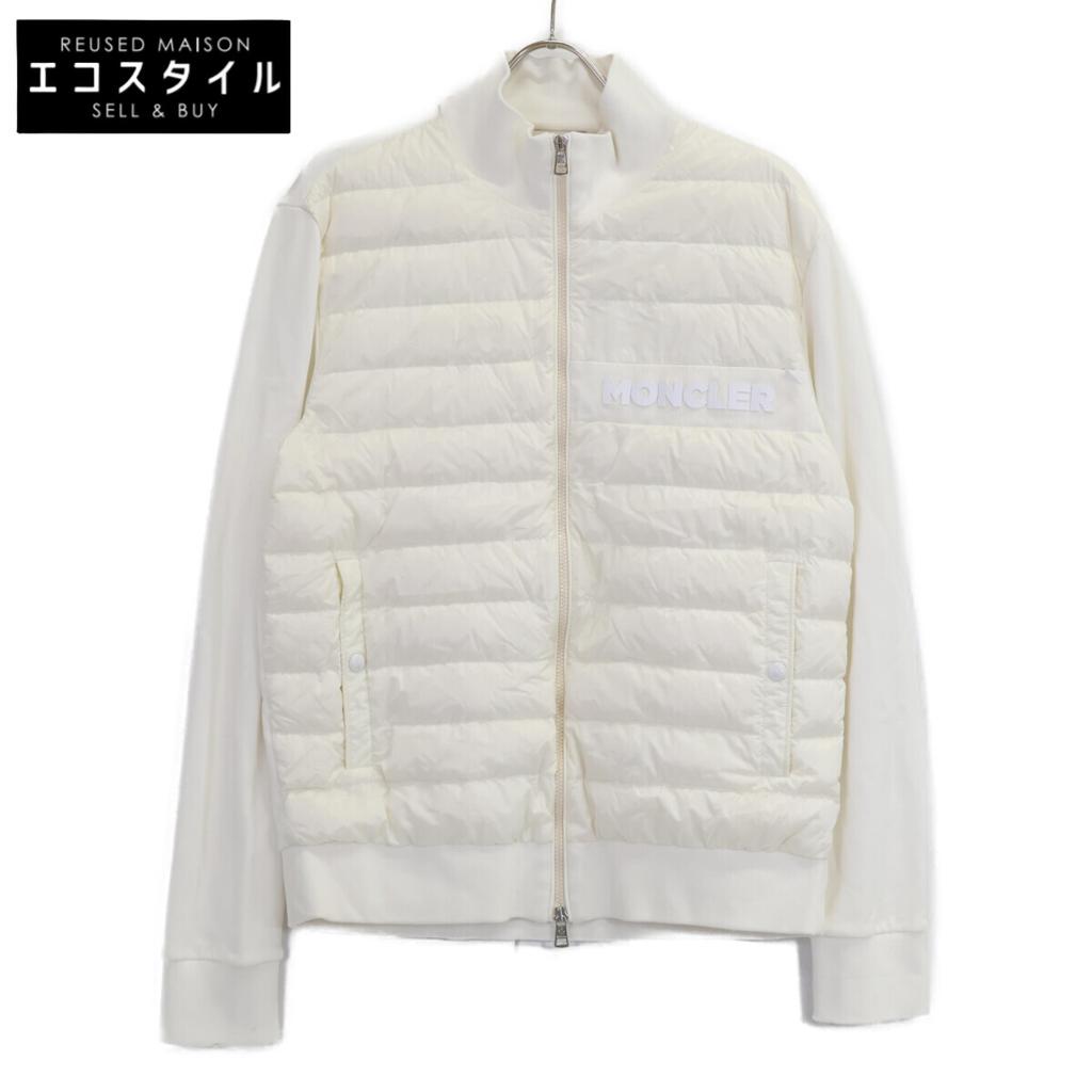 Moncler MAGLIA CARDIGAN Down Jacket Jacket L whiteUsed