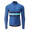 High-Performance Long Sleeve Cycling Jersey Mountain Road Bikes Unisex Breathable Quick-Dry Stripe Design