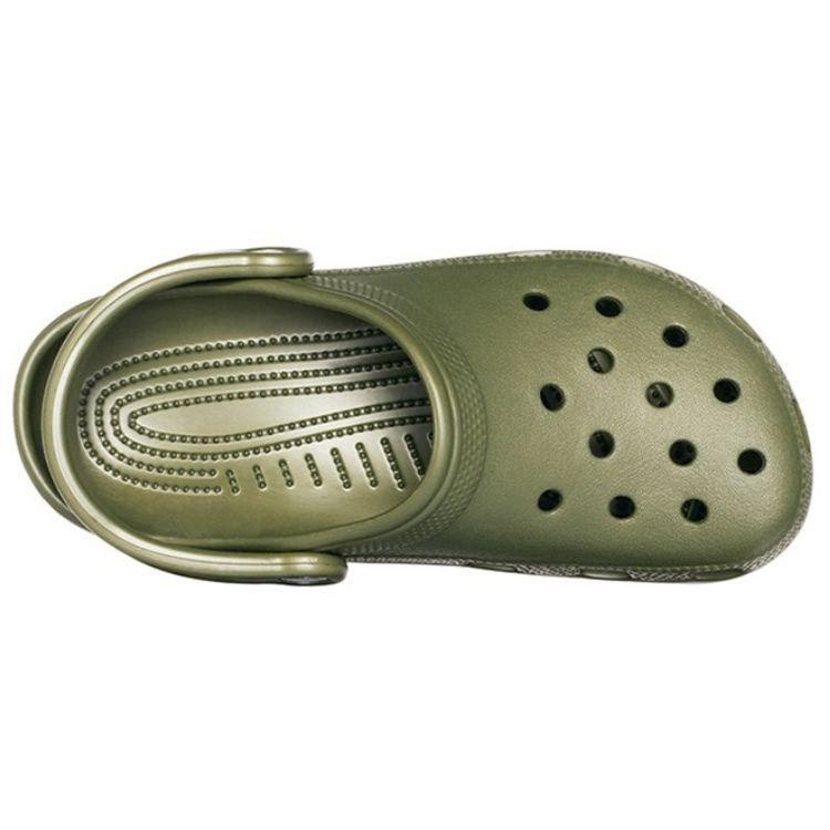 Crocs Классические клоги унисекс, армейский зеленый, ЭВА, с круглым носком, 2 см, дышащие, для улицы, пляжные клоги 10001-309