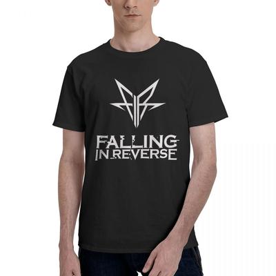 Falling In Reverse 1 100% Хлопок Повседневные Дышащие Удобные Топы Смешные Футболки с Угусом Футболки Мужские