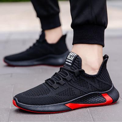 Мужские дышащие сетчатые повседневные кроссовки Four Seasons Lace-Up Fashion Casual Shoes Летние дышащие однотонные мужские кроссовки