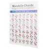 Practical Mandolin Chord Chart Fretboard Notes Coated Paper for Beginners Adult Kid