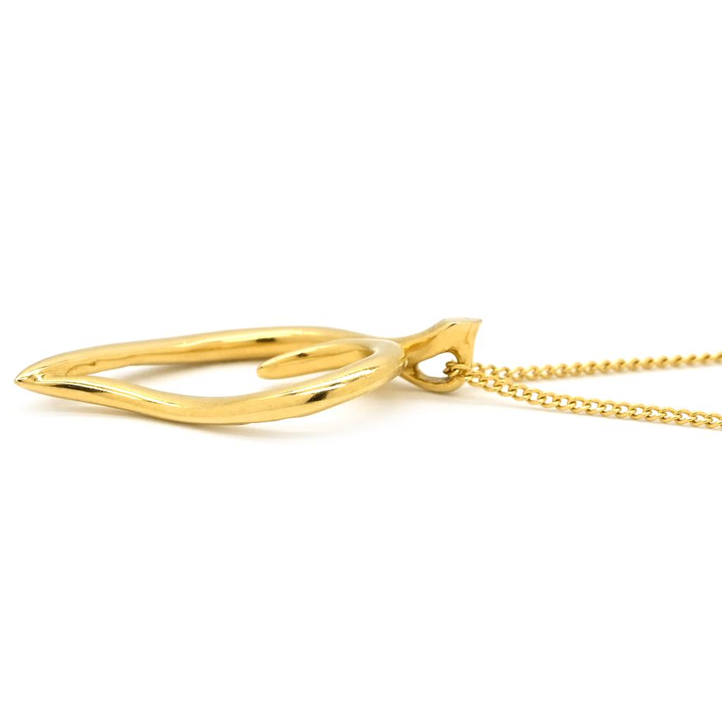 Tiffany & Co - Open leafNecklace 18K Yellow Gold Array