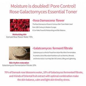 iUNIK Rose Galactomyces Essential Toner 200ml - Wielozadaniowy tonik do twarzy