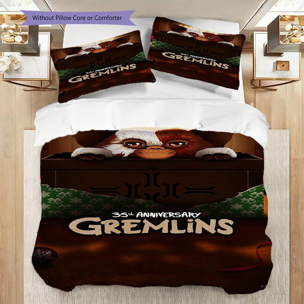 Gremlins 35Th Anniversary Special Edition Threepiece Set 1 Duvet Cover 2 Pillowcase Without Core Soft And Comfortable