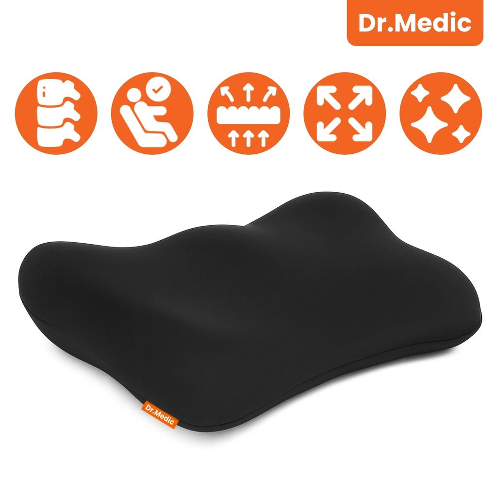 Dr.Medic Travelcomfort™ Ergonomic Lumbar Back Cushion for Car Office Chairs for Driver and Passenger