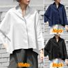 Autumn Long Sleeve Elegant Fashion Women Shirts Casual Solid Loose Party Plus Size