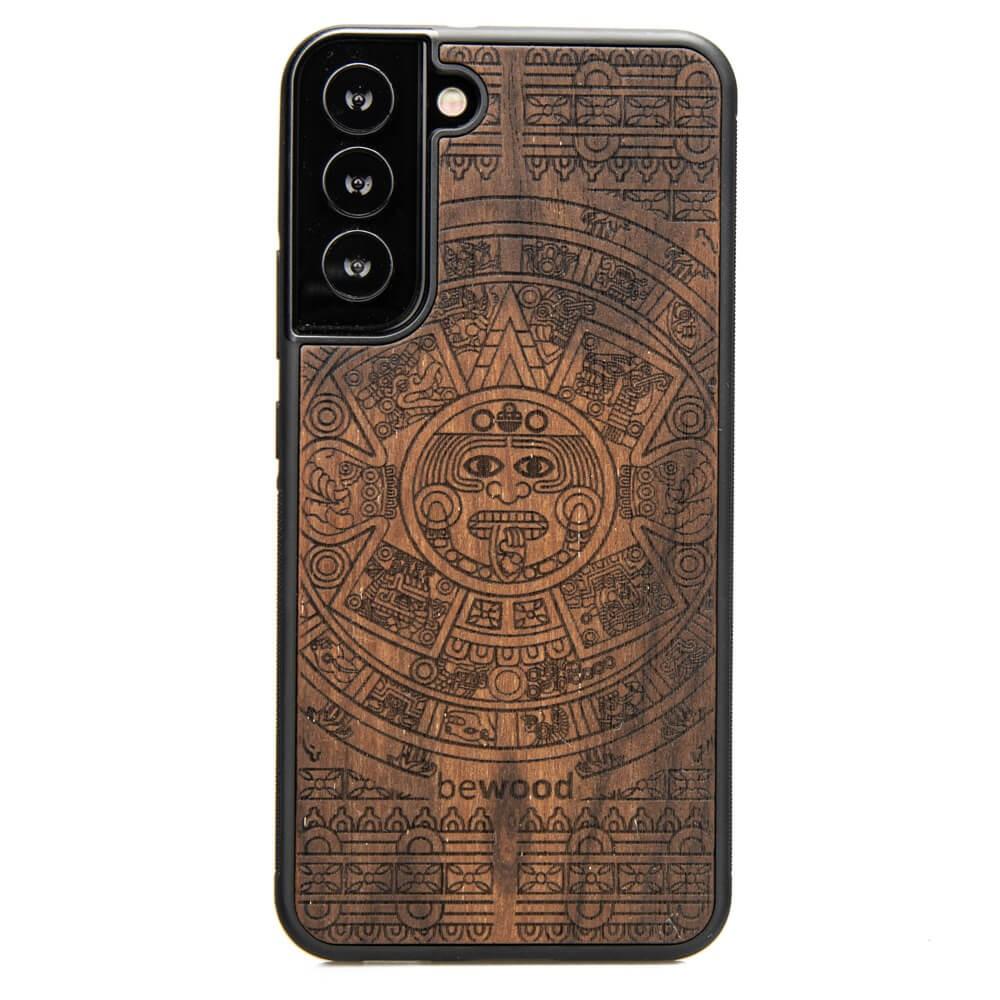 Wooden Case for Samsung Galaxy S22 Plus Aztec Calendar Ziricote