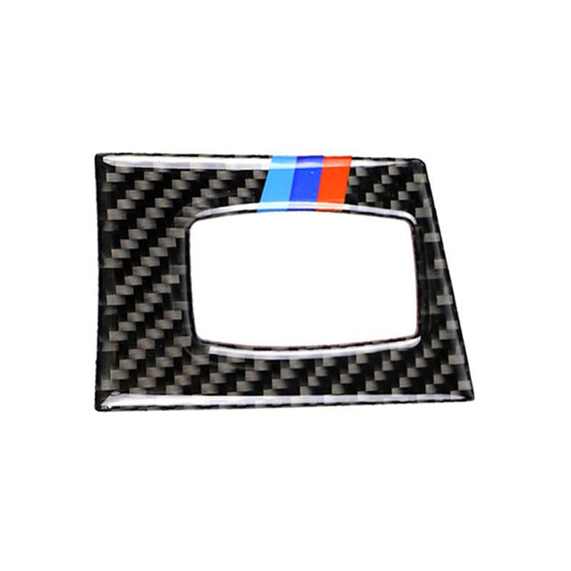 Углеродное волокно, автомобильный переключатель зажигания, крышка отверстия для ключа, внутренняя отделка, наклейка для BMW E90 E92 E93 3 серии 2005-13, автомобильные аксессуары