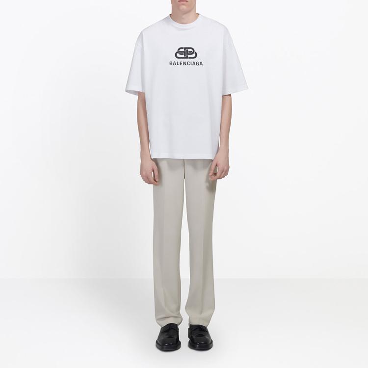 Balenciaga T-Shirts Men's Crew Neck Moderate 570803TEV489044