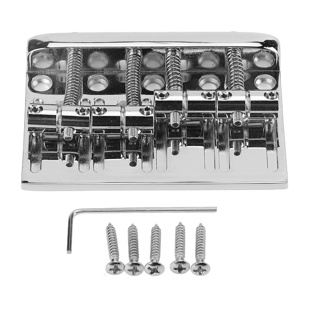 4 String Bass Bridge Assembly Lateral Adjustment Support Greater String Spacing Bass Bridge Saddle Replacement