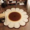Floor Mat Non-Slip Backing Floral Design Easy Maintenance Versatile Rug Living Room Bathroom Kitchen Home Decor