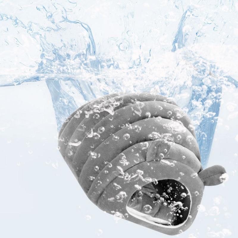 Кровать для домашних животных, кошек, круглых плюшевых котят, теплое спальное гнездо, кровать для кошек, иглу, пещерный дом