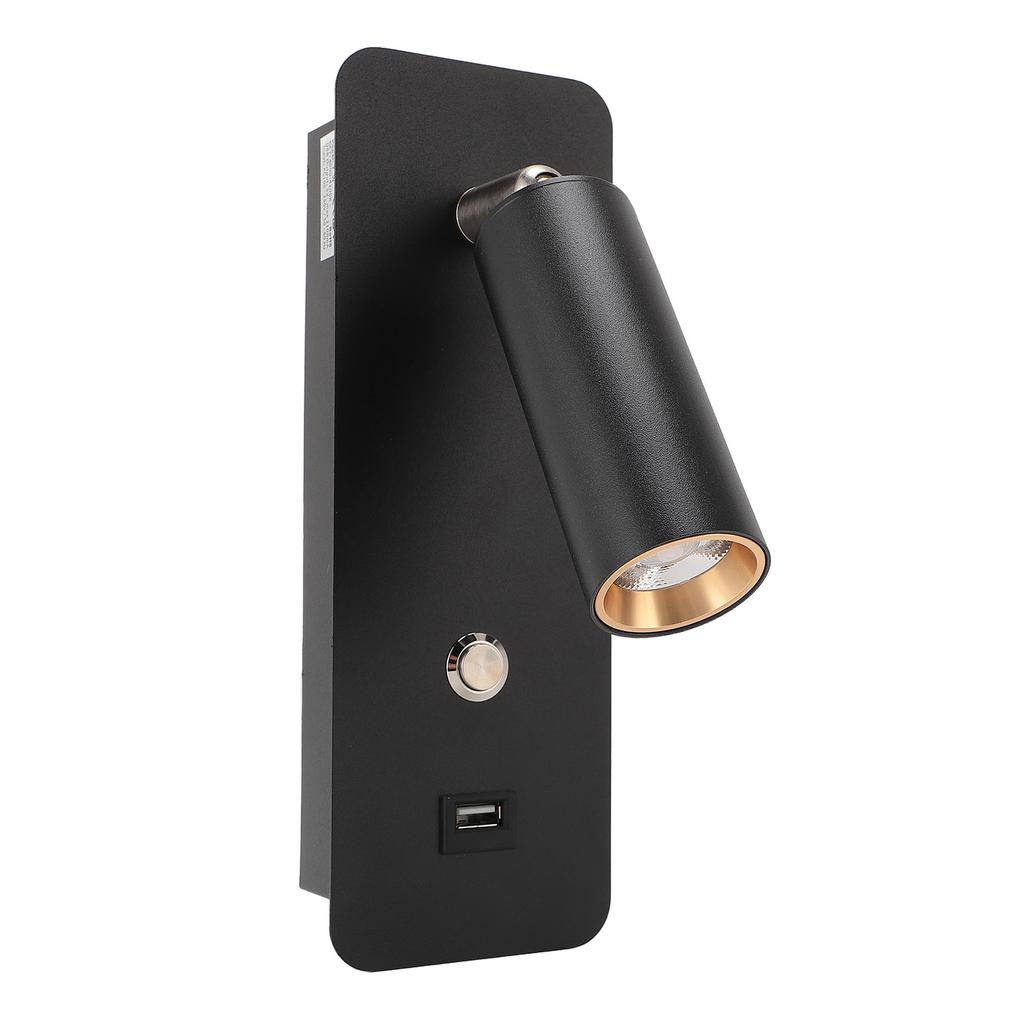 Светодиодный настенный светильник для чтения с USB-портом для чтения у кровати в спальне и гостиной