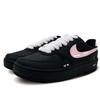 Nike Gamma Force Heart Chocolate Synthetic Leather Abrasion Resistant Low top Skateboard Shoes Women's Black HQ1674-001(team-1081)