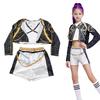3Pcs Kpop Costume Rumi Singer Dance Dress 3D Print Girls Halloween Christmas Costumes Cosplay Fancy Stage Performance Outfits