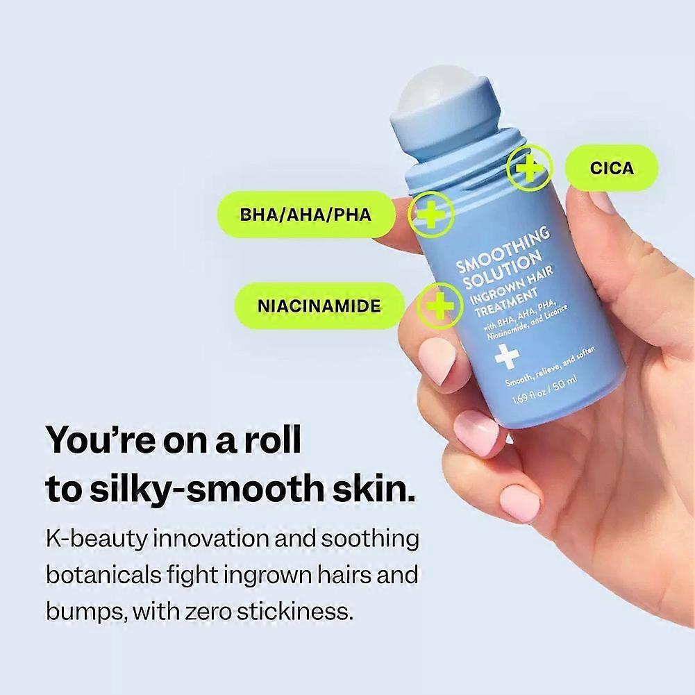 50ml Ingrown Hair Treatment Serum for Bikini Line Underarms and Legs Redness Relief with Natural Plant Extracts Non-Greasy Fast Absorbing Gentle