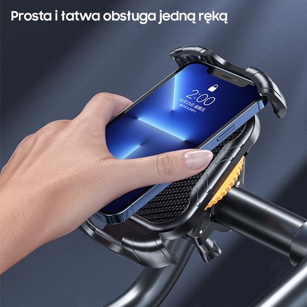 Uchwyt rowerowy do telefonu AWEI X29 4,7"-6,7" Czarny