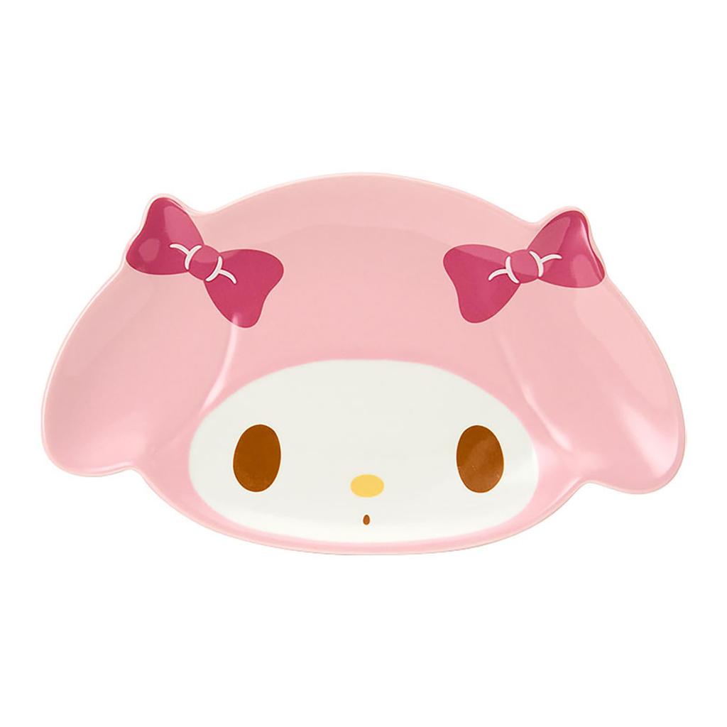 Sanrio My Melody Face and Dryer 142298 Plate, Microwave, Dishwasher, Safe,