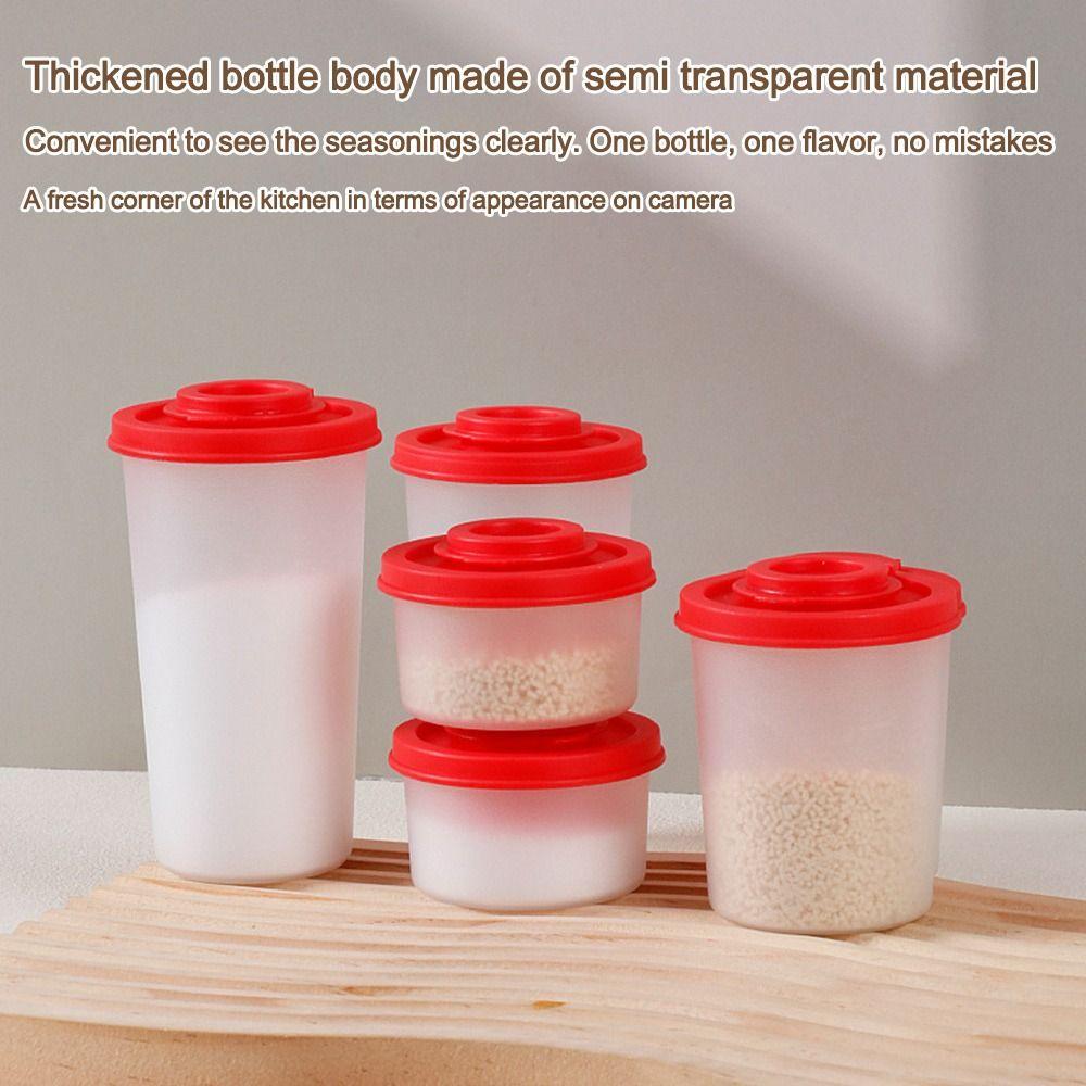 Plastic Seasoning Jar Mini Spice Container Durable Salt and Pepper Spice Shaker Salt Pepper Sugar