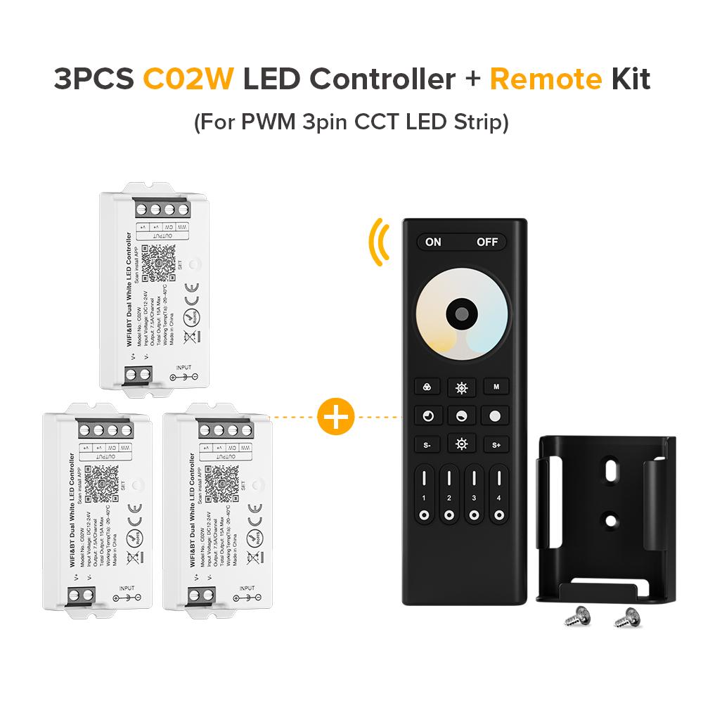 Tuya WiFi LED контроллер комплекты Smart Alexa Google Home CCT RGB RGBW диммер светодиодная лента Bluetooth Voice 2.4G пульт дистанционного управления DC12V 24V