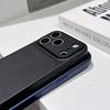 Чехол для телефона iPhone 17 Air 16 15 14 Plus 13 Pro Max с большим прозрачным окном, из веганской кожи, мгновенно превращающий его в iPhone 17, однотонный, противоударный
