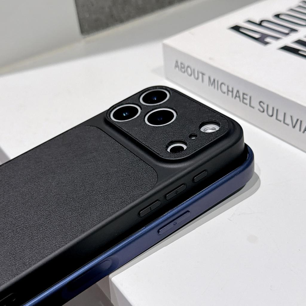 Чехол для телефона iPhone 17 Air 16 15 14 Plus 13 Pro Max с большим прозрачным окном, из веганской кожи, мгновенно превращающий его в iPhone 17, однотонный, противоударный