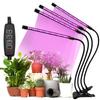 USB LED Grow Light Timed Full Spectrum For Plants Tent Greenhouse Hydroponics Growing System 9 Dimmable Flower Clip Phyto Lamp
