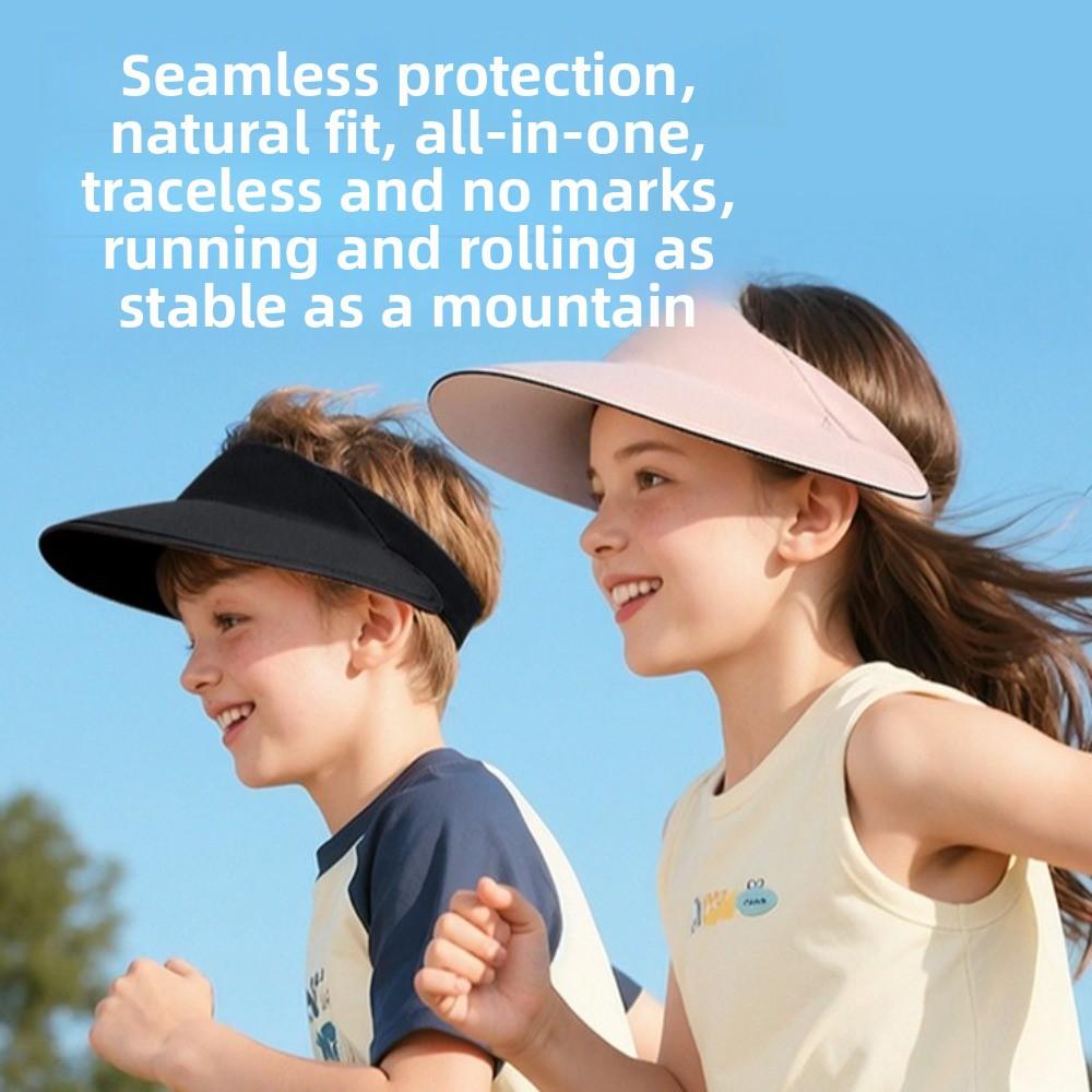 Быстросохнущая детская шляпа от солнца, дышащая, складная, с открытым верхом, модная летняя детская шляпа от солнца, для улицы