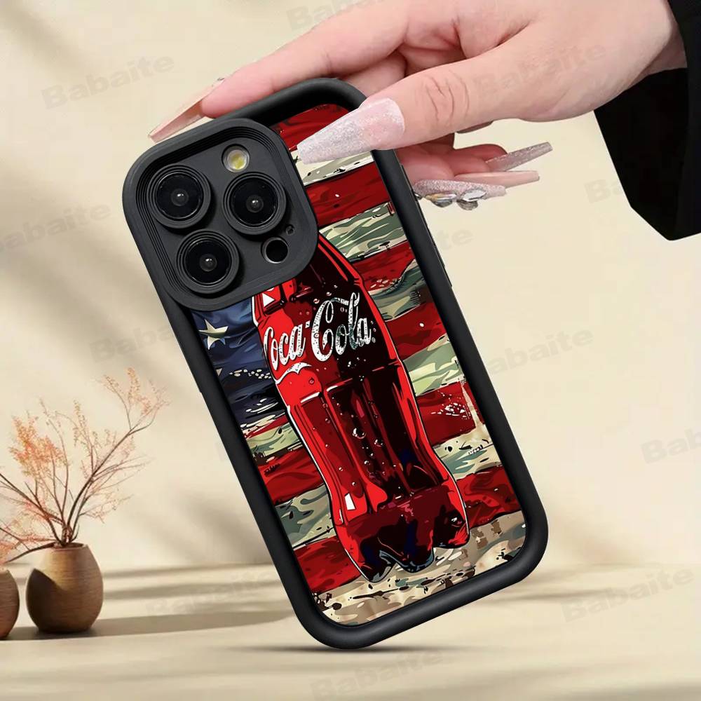 Горячий C-Coca Напитки C-Cola Чехол для телефона Для Iphone 17 16 15 14 13 11 12 Pro Max Plus Защитная задняя крышка