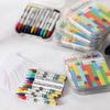 12Pcs/Box Miniature Crayon 12 Colors Doll Decoration Plastic 12 Colors Crayon Model Scenery Accessory for Photo Props