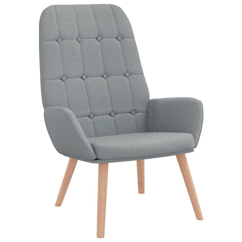 Relax Chair Light Grey Fabric
