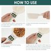 Pet Food Measuring Scoop Electronic Dog Cat Food Measuring Cup Digital Spoon Scale Kitchen Food Scale with LED Display