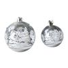 6Pcs Transparent Snow Christmas Balls Pendants For Christmas Tree Decoration Clear Baubles Hanging Ornaments Xmas Decoration