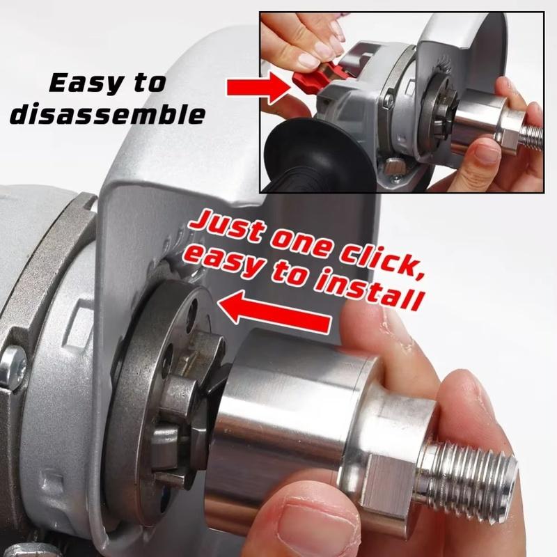 For XLOCK Angle Grinders XLOCK Adapter Silver Angle Grinder Conversion Adapter Grinder Stainless Steel Construction