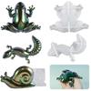 3D DIY Crystal Glue Easter Frog Lizard Snail Animal Ornament Jewelry Silicone Mold