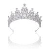 Noble Crystal Sparkling Diamond Bridal Tiara Alloy Crown Wedding Tiara Hair Accessories Banquet Evening Hair Tiara